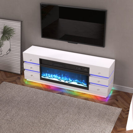 Coco Tv Stand - W Fireplace