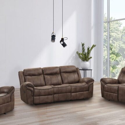 NX6001BR 3pc Recliner Living Set